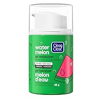 Clean & Clear Hydrating Watermelon Gel Facial Moisturizer, Oil-Free Daily Face Gel Cream to Quench & Refresh Dry Skin, Lightweight & No-Shine, 1.7 oz