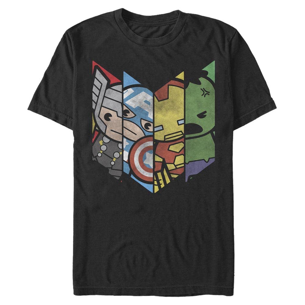 Marvel Big & Tall Classic Chevron Avenge Men's Tops Short Sleeve Tee Shirt