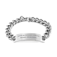 Sarcasm Model Building Gifts, When in Doubt, Choose Model, Model Building Cuban Chain Bracelet From Friends, Gifts For Friends, Appreciation gifts for model builders, Gifts for those who appreciate