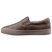 Lugz Mens Clipper Lx Fleece Slip On Sneakers Shoes Casual - Black