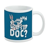 GRAPHICS & MORE Bugs Bunny What's Up Doc? Ceramic Coffee Mug, Novelty Gift Mugs for Coffee, Tea and Hot Drinks, 11oz, White