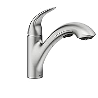 Moen Medina Spot Resist Stainless One-Handle Pull Out Kitchen Faucet, Kitchen Sink Faucets with Pullout Sprayer Featuring Power Boost for a Faster Clean, 87039SRS