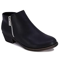Nautica Women's Ankle Boot with Side Zipper - Stylish Dress Boot for Women | Featuring a Low Heel, Chic Design, and Versatile Sizing | The Perfect Ankle Bootie for Dressy and Casual Occasions - Alara