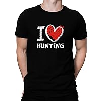 [ティービューロン] I love Hunting chalk style - Tシャツ