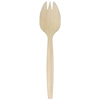 Perfectware wooden disposable spork- 100ct. 6 inches