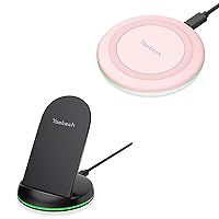 [2 Pack] Wireless Charging Pad Stand Bundle