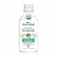 Coconut Oil, & Peppermint Oil for Oral Health | Healthy Teeth & Gums | Ayurvedic Mouthwash | Alcohol Free Mouth Rinse | Coconut Mint - 3.38 Oz
