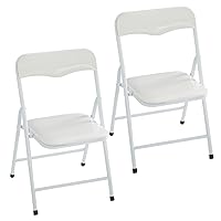 Heritage Kids 2 Pack Padded Folding Chair Set of 2, White
