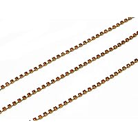 The Design Cart Orange Cup Chain (6 ss - 2 mm) (5 Meters) Used for Jewellery Making, Decorating Handbags, Wallets, Etc