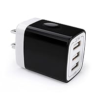 USB Wall Charger, 18W 3Amp Fast Multiple Ports USB Wall Charger Plug Cube Box Charger Block Compatible iPhone 15/14/13/12/11/Xs/XR/X/8/7/6, Samsung A14 A13 A53 S23 S22 S21 S10 S9 S8, Android, LG, Moto