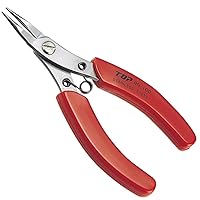 TOP Round Nose Pliers Precision Heavy Duty Japanese Stainless Steel, Spring Loaded Long Nose Pliers Tool 5