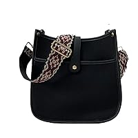 NeopreneCourier Bag - Crossbody Bags For Women - Adjustable Body Strap - Shoulder Bag - Satchel - Black; Burgundy/Cream Aztec
