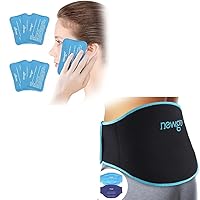 NEWGO Bundle of Mini Ice Pack and Ice Pack for Back