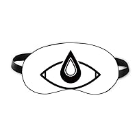 Black Vector Pattern Eye Decoration Sleep Eye Shield Soft Night Blindfold Shade Cover