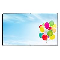 100/120 /150 Inch Projection Screen 16:9 Foldable Anti-Crease Portable Projector Movies Screen 1080P 3D 4K Projector Movie Screen (Size : 72 inch)