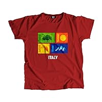 Italy Seasons Unisex T-Shirt (Red)