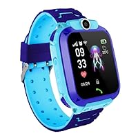 Kids SOS Smartwatch with GPS, Voice Calling, Photo Camera, Touch Screen, Blue (Blue)