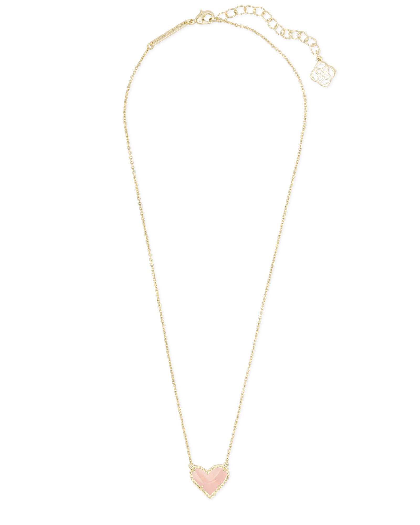 Kendra Scott Ari Heart Adjustable Length Pendant Necklace for Women, Fashion Jewelry