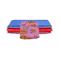 KinderMat + Eric Carle Kinderbundle - Brown Bear, Brown Bear, What Do You See? - Full Nap Mat & Washable Cover, Special Edition - 47