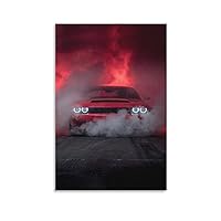 Car Poster TTOOXZ JDM Sports Car American Muscle SRT Canvas Art Wall Canvas Painting Wall Art Poster for Bedroom Living Room Decor 24x36inch(60x90cm) Unframe-style-1