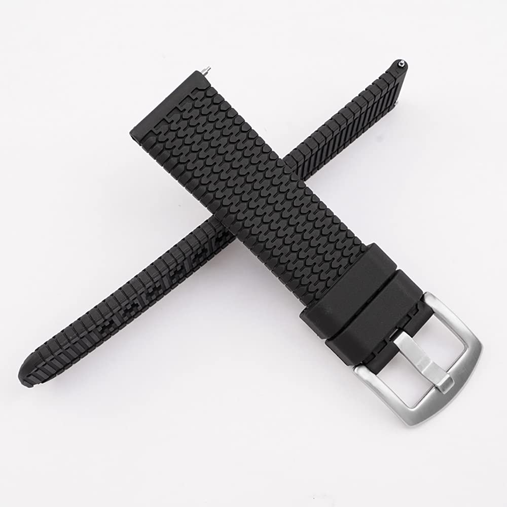 JBR Sport Silicone Watch Band Quick Release Tire Tread Rubber Wrist Strap Replacement 20mm 22mm 24mm for Men and Women