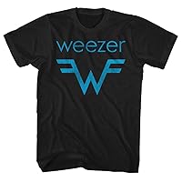 Weezer Rock Band Logo & Lyrics Front & Back Print Adult Short Sleeve T Shirts
