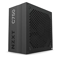 NZXT C750 PSU (2022) - PA-7G1BB-US - 750 Watt PSU - 80+ Gold Certified - Fully Modular - Sleeved Cables - ATX Gaming Power Supply