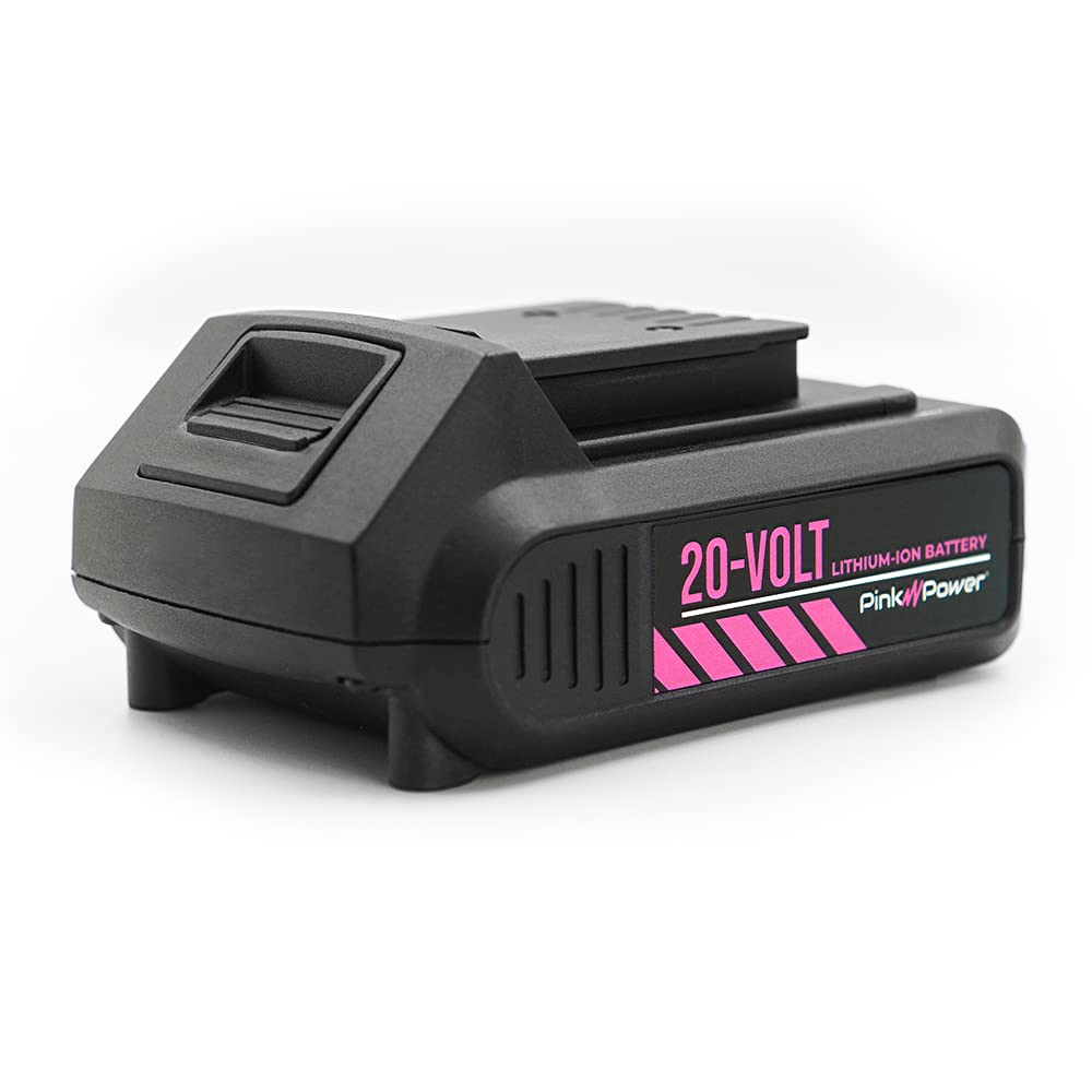 Pink Power PP202 20 Volt Replacement Battery for Drill Kit, Cordless Stick Vacuum and Cordless Electric Detail Sander