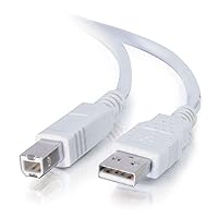 Cables To Go 13401 USB 2.0 A Male to B Male Cable, White (15 Feet)