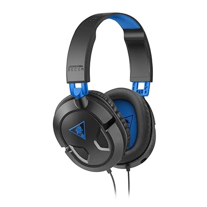 Turtle Beach Recon 50 Gaming Headset for PS5, PS4, PlayStation, Xbox Series X|S, Xbox One, Nintendo Switch, Mobile & PC with 3.5mm - Removable Mic, 40mm Speakers - Black