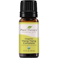 Plant Therapy Ylang Ylang Complete Organic Essential Oil 100% Pure, Undiluted, Natural Aromatherapy, Therapeutic Grade 10 mL (1/3 oz)