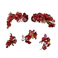 Mori Red Silk Flower Show He Bridal Headwear Liusu Simulation Flower Hairpin Wedding Dress Hair Accessories