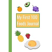 My First 100 Foods Journal: Journal for tracking first 100 foods baby lead weaning 6 x 9 inches