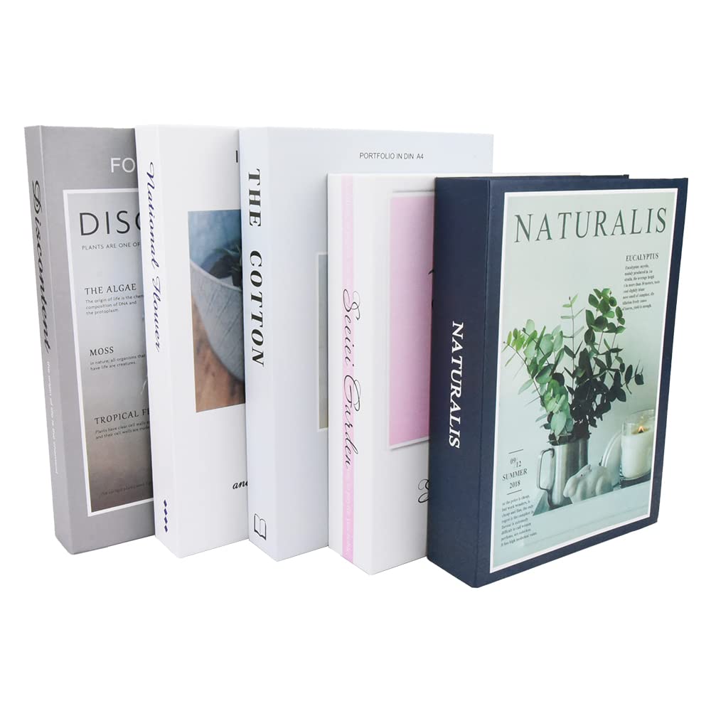 Mua Imitation Books, Set of 5, Natural Design, Western-style ...