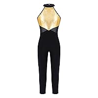 FEESHOW Girls Two Piece Sports Bra Crop Top with Athletic Leggings for Gymnastic Dance Workout Outfit Tracksuit Set