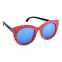 Sun-Staches Miraculous Ladybug Child Arkaid Sunglasses Dress Up Accessory UV 400 Red with Glitter Dots, One Size Fits Most Kids
