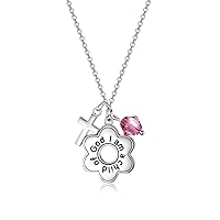 AOBOCO 925 Sterling Silver I Am a Child of God Daisy Necklace Jewelry Birthday Birthday Baptism Communion Gifts for Girls