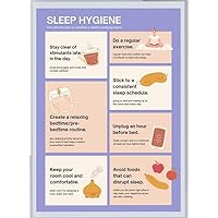 Sleeping Better For Better Learning Poster, Sleep Hygiene Poster For Classrooms, Sleep Education, Optimizing Sleep Routine Poster, Bedroom Decor Vertical Poster And Canvas