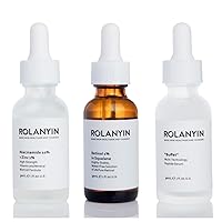 ROLANYIN SET Niacinamide 10% + Zinc 1% Serum for Oil Control and Acne Treatment and 