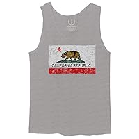 California Republic Bear Cali Retro Vintage Men's Tank Top