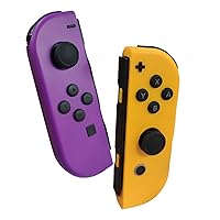 SZDILONG Switch Controller for Nintendo, Replacement Wireless Gamepad Controllers for Switch/Lite/OLED, with Dual Vibration/Wake-up (Purple Orange)