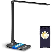 meross Smart LED Desk Light, Metal LED Desk Lamp Works with HomeKit, Alexa and Google Home, WiFi Eye-Caring Smart LED Desk Lamp for Home Office with Tunable White, Remote Control, Schedule and Timer