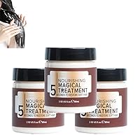 Nourishing Magical Treatment, 5 Seconds To Restore Soft Hair, Magical Deep Treatment Hair Mask, Deep Conditioning Hair Mask, 80ml Hair Repair Cream (3PCS)