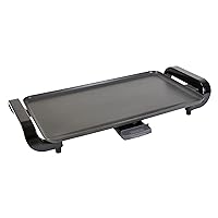 Kenmore Non-Stick Electric Griddle with Removable Drip Tray, Black, 10