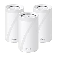 TP-Link Quad-Band WiFi 7 BE33000 Whole Home Mesh System (Deco BE95) | 16-Stream | 2 × 10G + 2 × 2.5G Ports Wired Backhaul, 12 × High-Gain Antennas | VPN, AI-Roaming, 4×4 MU-MIMO, HomeShield (3-Pack)