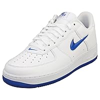 AIR Force 1 Low Retro Mens Fashion Trainers in White Blue
