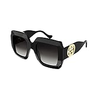 Gucci GG1022S women Sunglasses Shiny Black/Grey 54/23/140