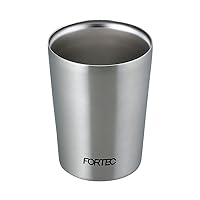 Wahei Freiz Fortec RH-1319 Stainless Steel Tumbler, 8.5 fl oz (250 ml), Vacuum Insulated Construction, Hot or Cold Retention