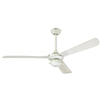 Westinghouse Lighting MOUNTAIN GALE Ceiling Fan, Steel, White finish with white blades