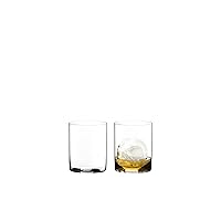 Riedel O Wine Whisky Crystal Glass Tumbler, 2 Count (Pack of 1), Clear